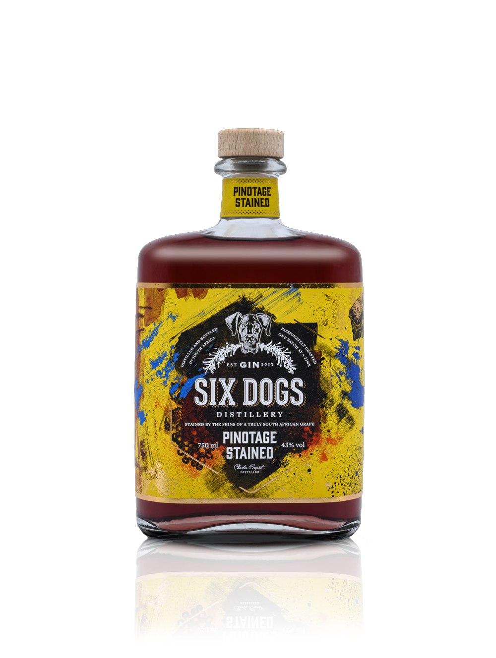 SIX DOGS PINOTAGE GIN 750ML