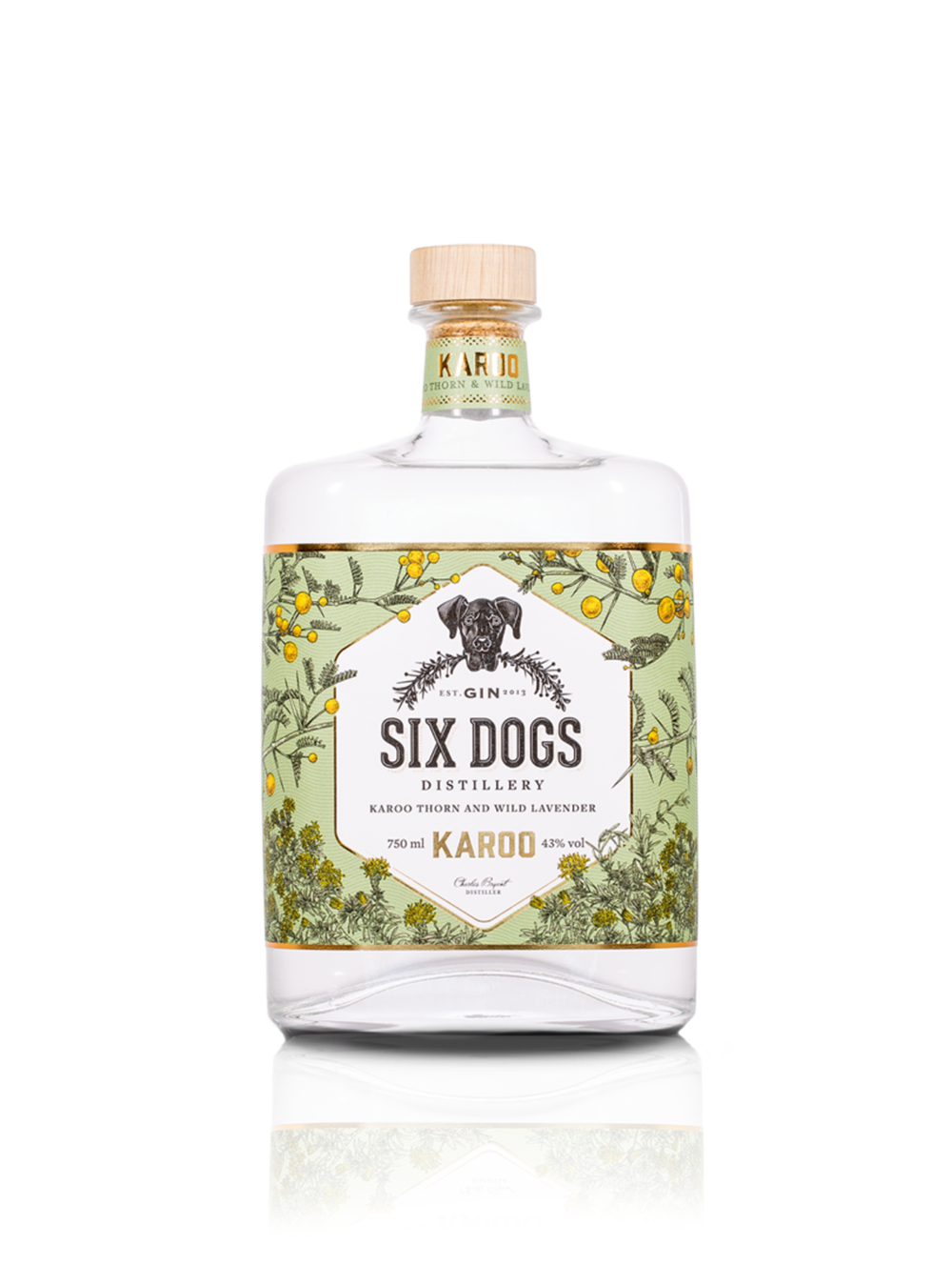 SIX DOGS KAROO GIN 750ML