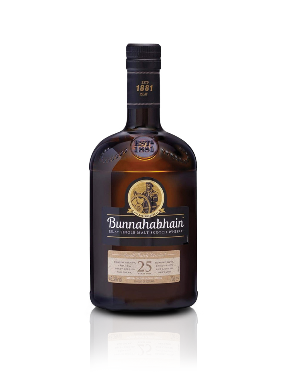 BUNNAHABHAIN SINGLE MALT 25YR 750ML WOODEN BOX